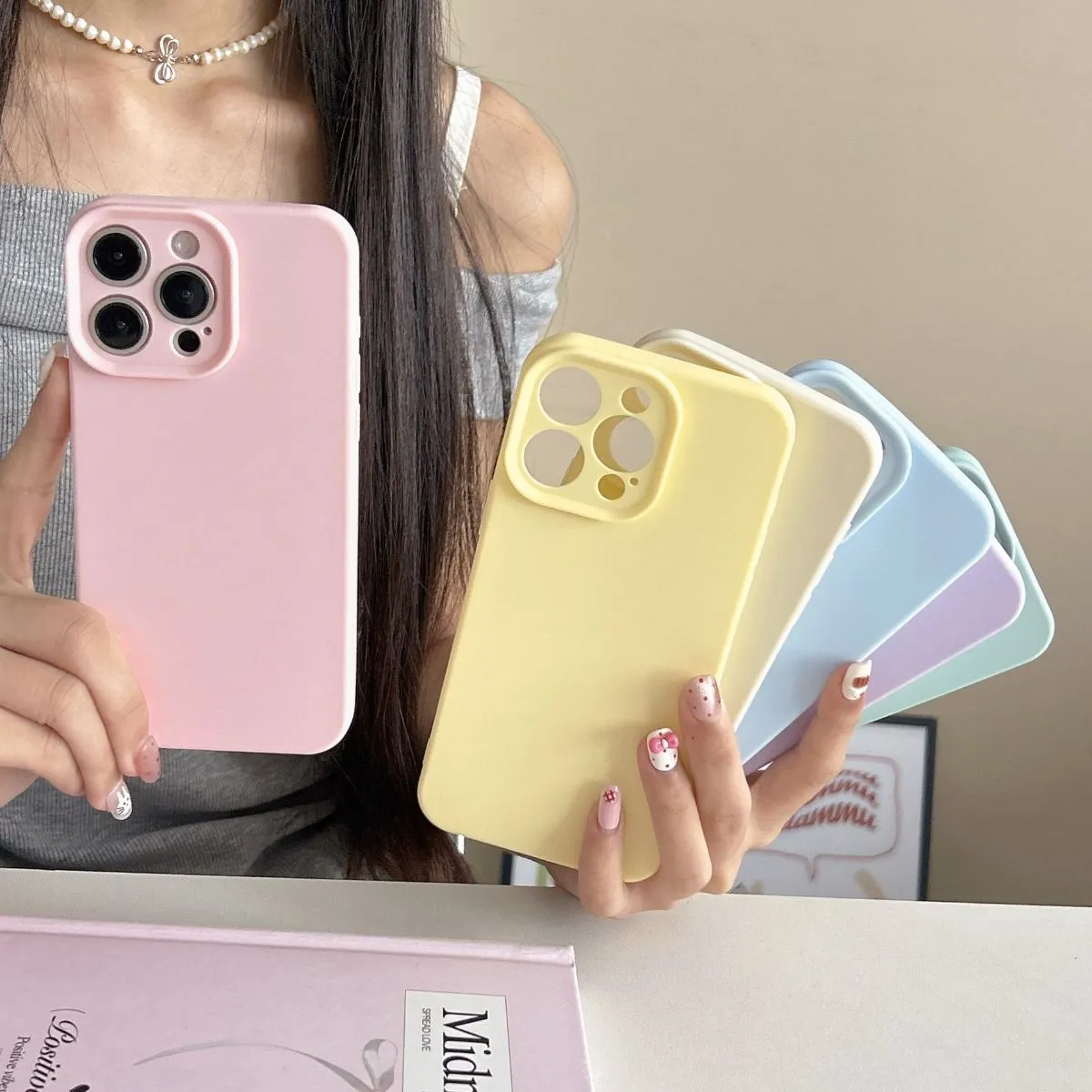 Silicone-Like Solid Color Precision-Cut Case for iPhone 17 Pro Max, Shockproof Protective Cover Compatible with 16 Pro Max & 15, Anti-Drop Full-Body Shell